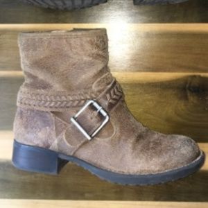 Nurture Brown Short Ankle Riding Boots Size 5.5
